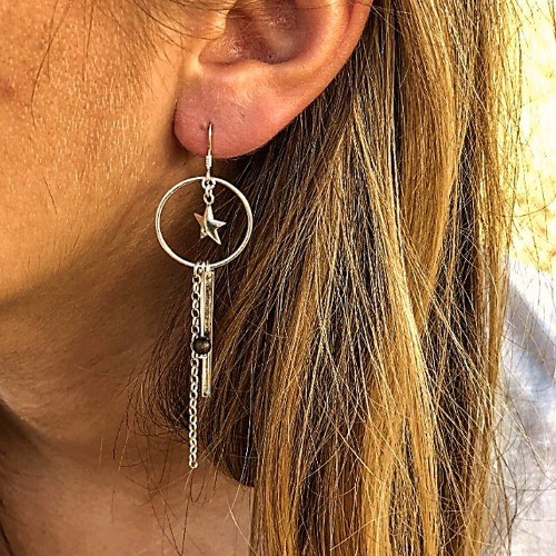 Boucles d'oreilles Prune