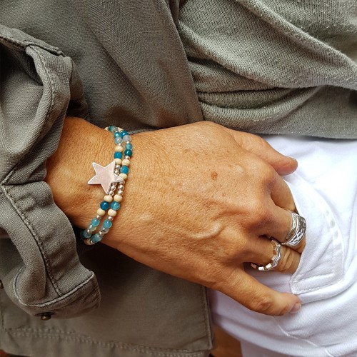 Le bracelet porté avec de la Piétersite 2